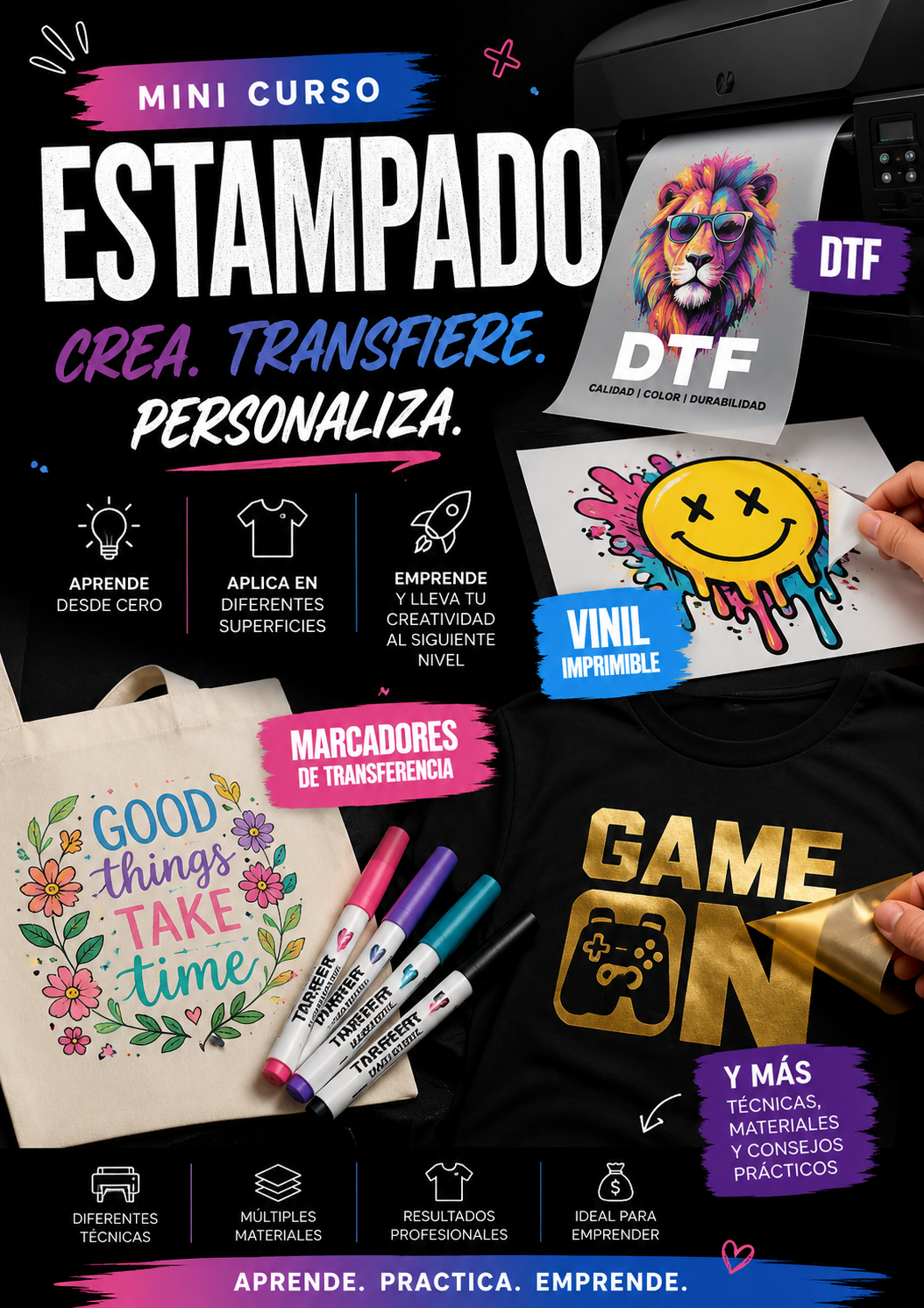 Curso: Estampado sobre Telas