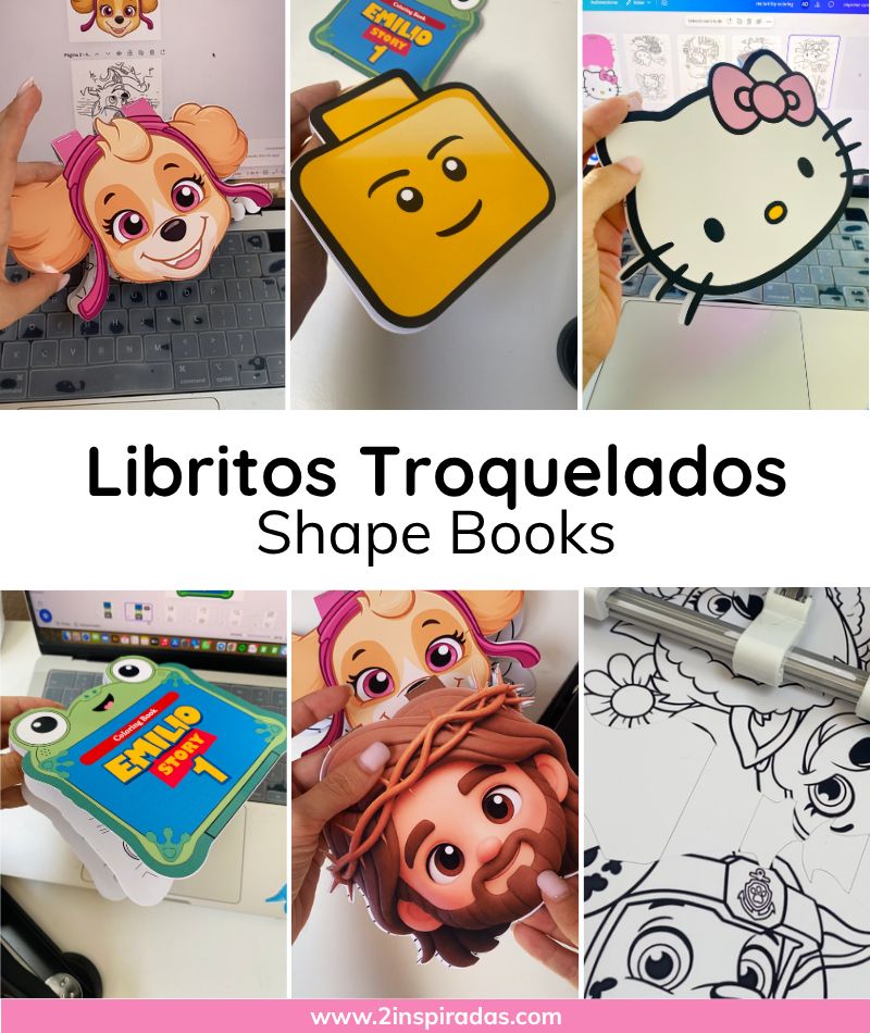 Libritos de Colorear troquelados (+20 modelos, e incluye actualizaciones)
