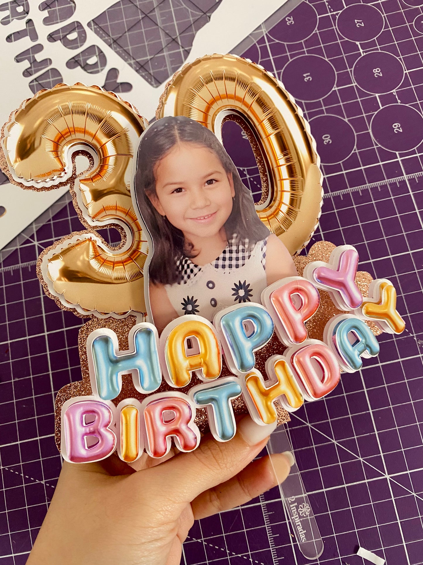 Numeros globo en PNG y topper