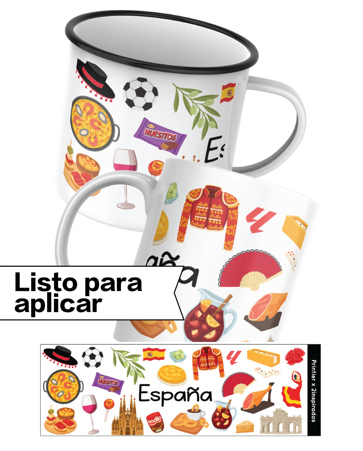 DTF UV España listo para pegar (Solo Europa)