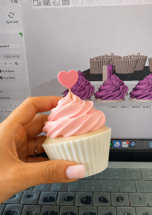 Cupcake mostrador de Mini topper STL