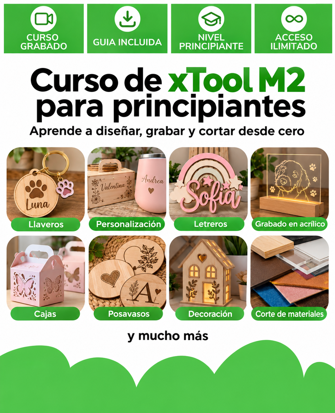 ✨ Curso: Aprende y crea productos con tu xTool M2 (PREVENTA)