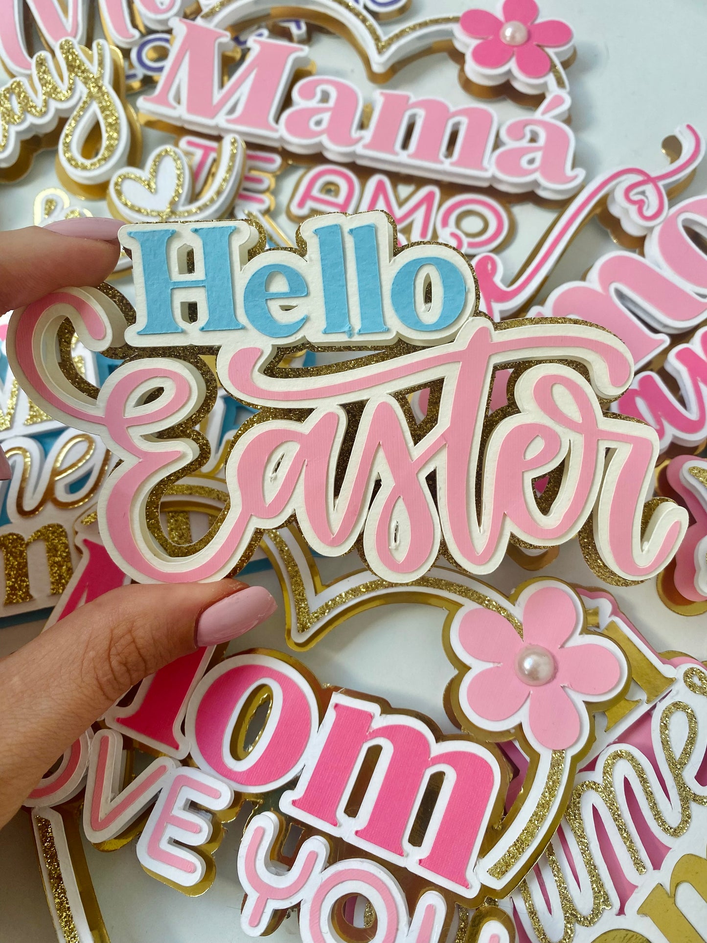 Paquete Toppers Simples en español e inglés