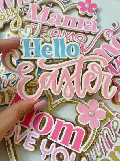 Paquete Toppers Simples en español e inglés