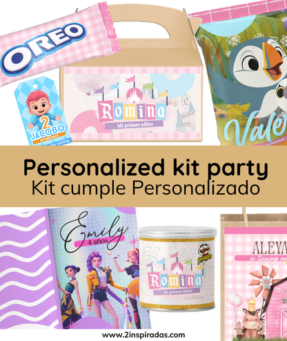 Kit de Cumpleaños personalizado en Canva