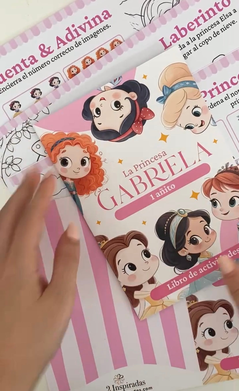 Librito de Princesas editable en canva