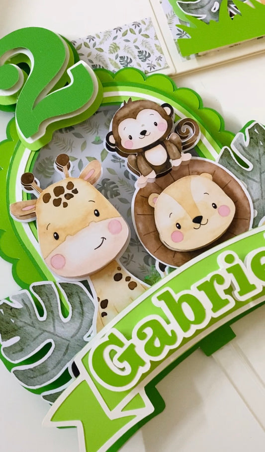 Topper de animales de la selva