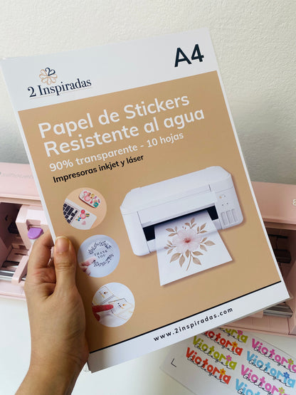 Papel adhesivo transparente (10 hojas)