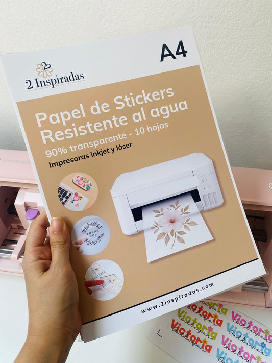 Papel adhesivo transparente (10 hojas)