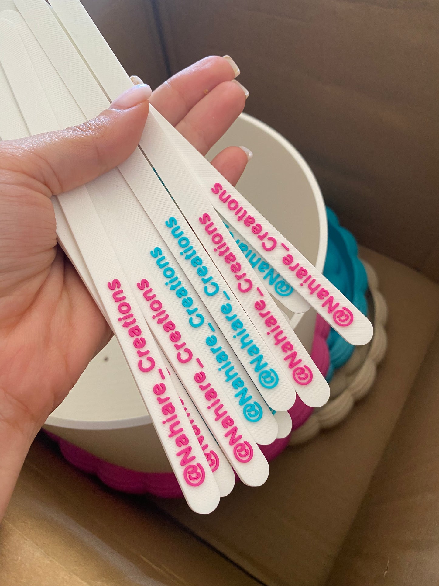 Palitos de cake topper STL personalizables