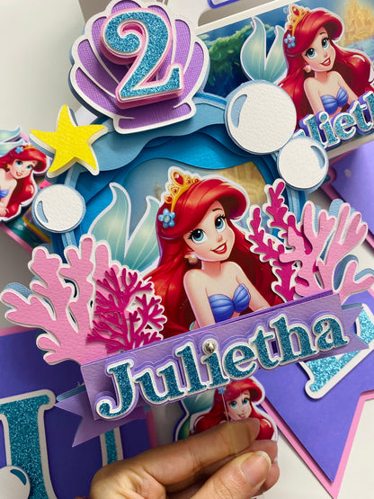 Illustrated Little Mermaid Topper