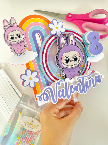 Rainbow Labubu Topper Digital File