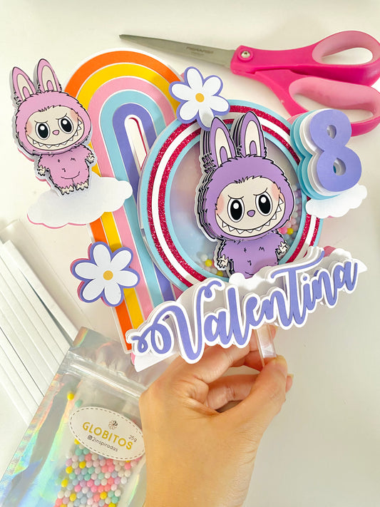 Rainbow Labubu Topper Digital File