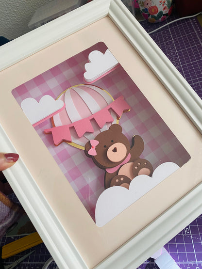 Osita con globo en capas