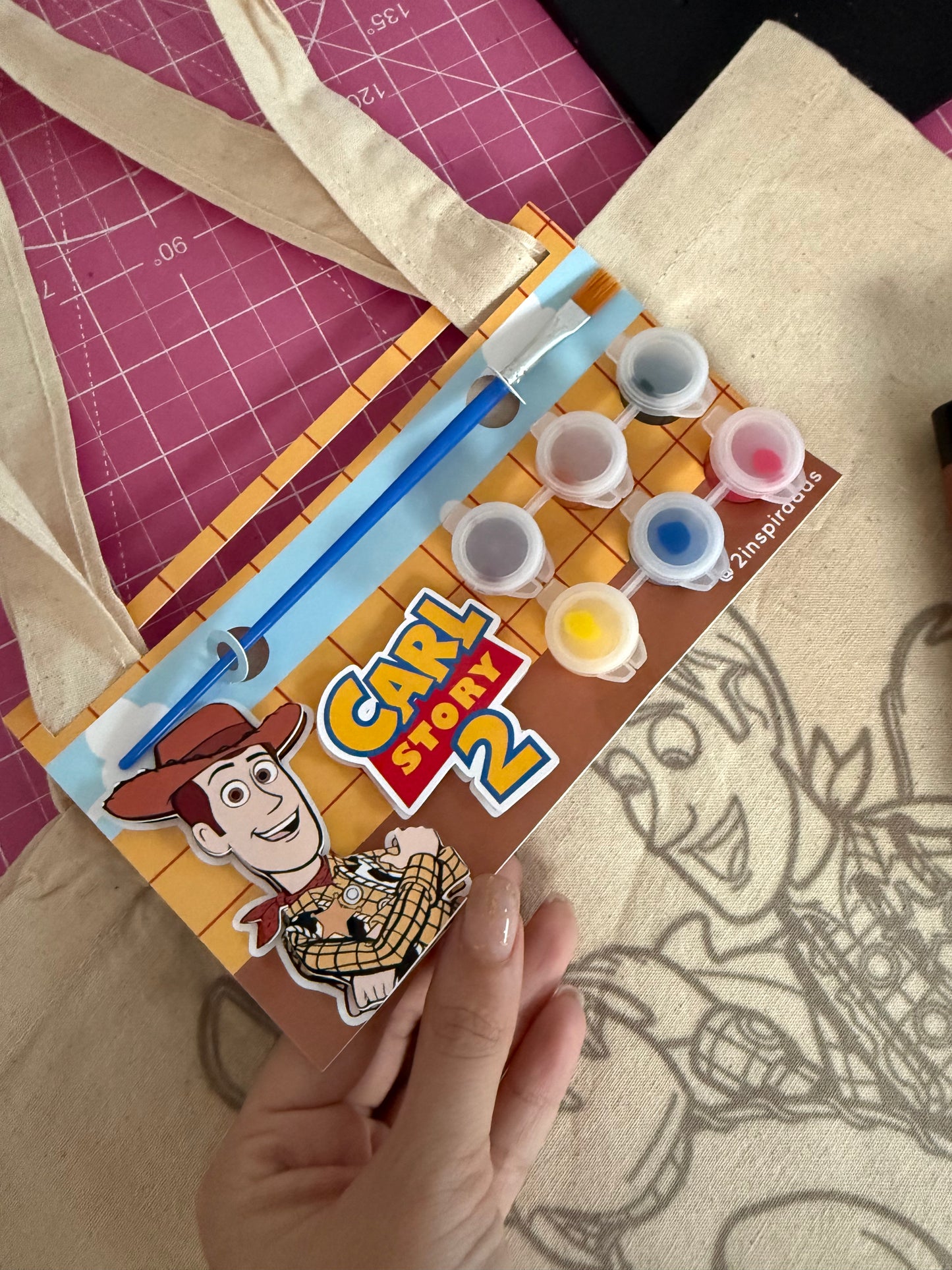 Cartoncito bolsa para pintar