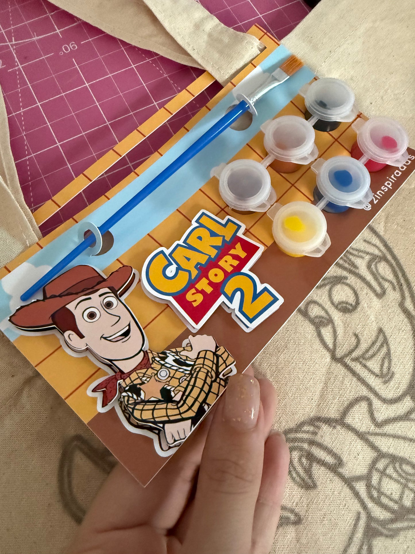 Cartoncito bolsa para pintar