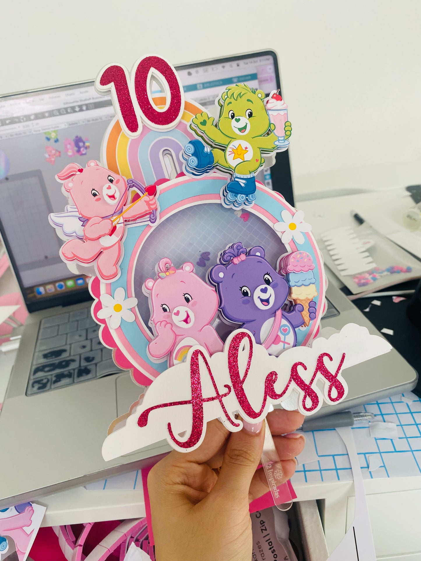 Cinta dentada para hacer toppers shaker