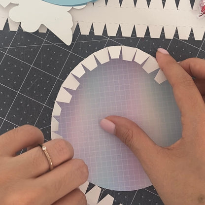 Cinta dentada para hacer toppers shaker