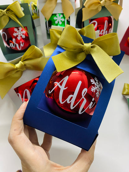 Caja para esferas o bambalinas de Navidad