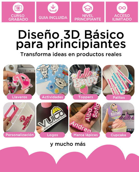 ✨ Curso: Aprende y crea productos en impresión 3D