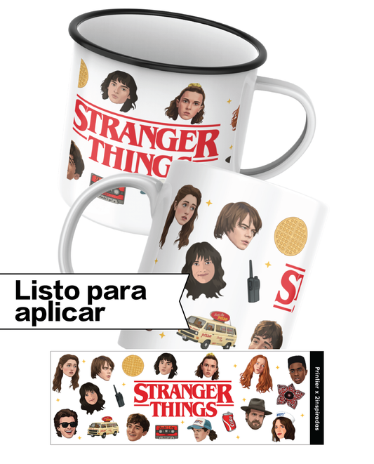 DTF UV Stranger Things listo para pegar (Solo Europa)