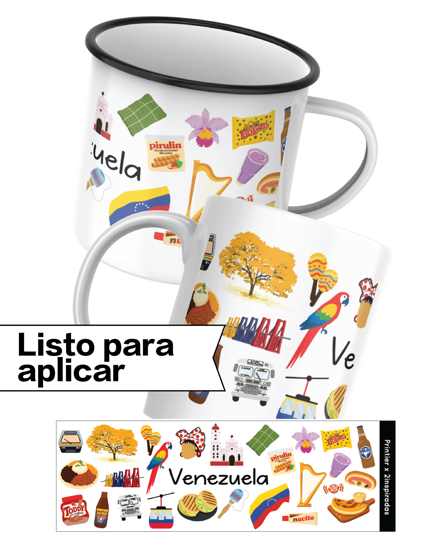 DTF UV Venezuela listo para pegar (Solo Europa)