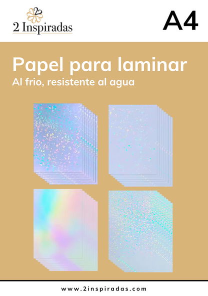 Papel para laminar (15 hojas variadas)