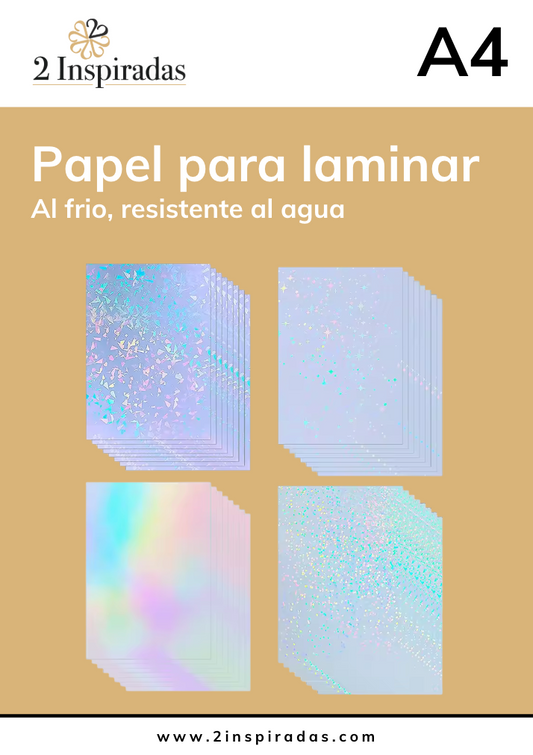 Papel para laminar (15 hojas variadas)