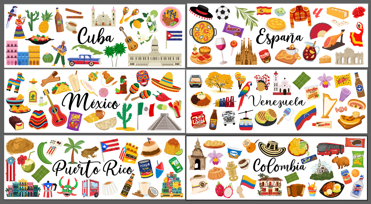 Pack de Ilustraciones de Países