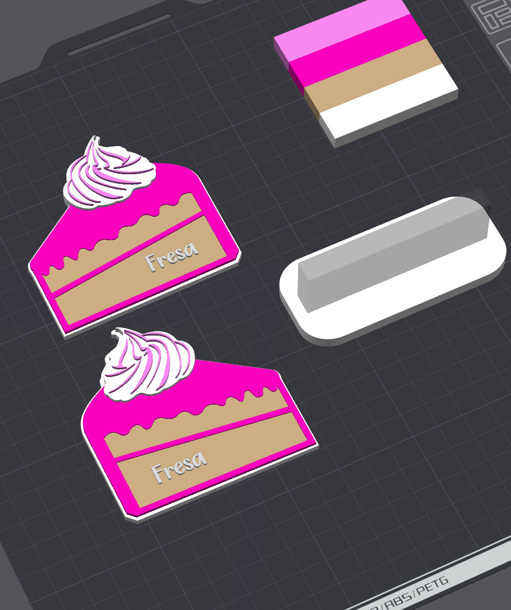 Habladores de pastel editables en STL